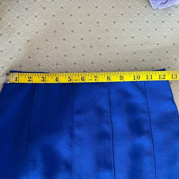 Pleated royal blue skirt - Picture 5 of 5